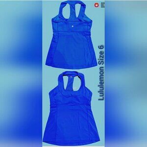 Lululemon Athletica Scoop Neck Tank Workout Top. Royal Blue.